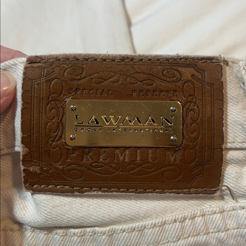 Vintage Lawman’s White Jeans - Picture 3 of 13